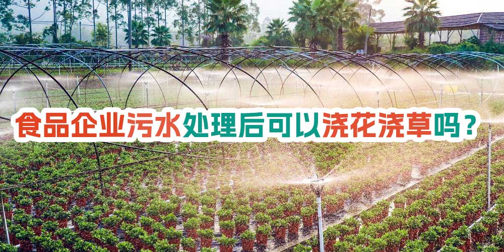 食品企業(yè)污水處理后可以澆花澆草嗎?