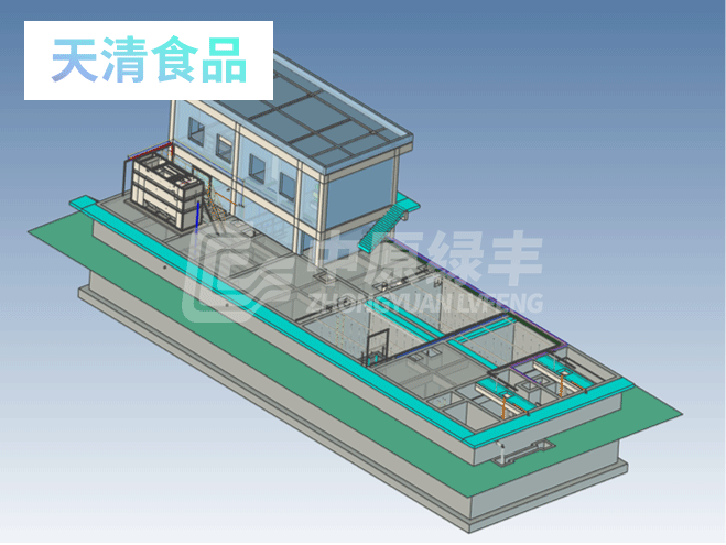 天清食品300m3/d食品加工廢水處理工程案例